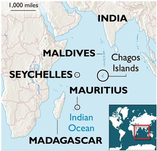 I ,OOO miles
INDI
MALDIVES
Chagos
Islands
SEYCHELLES o O
MAURITIUS
Indian
Ocean
MADAGASCAR