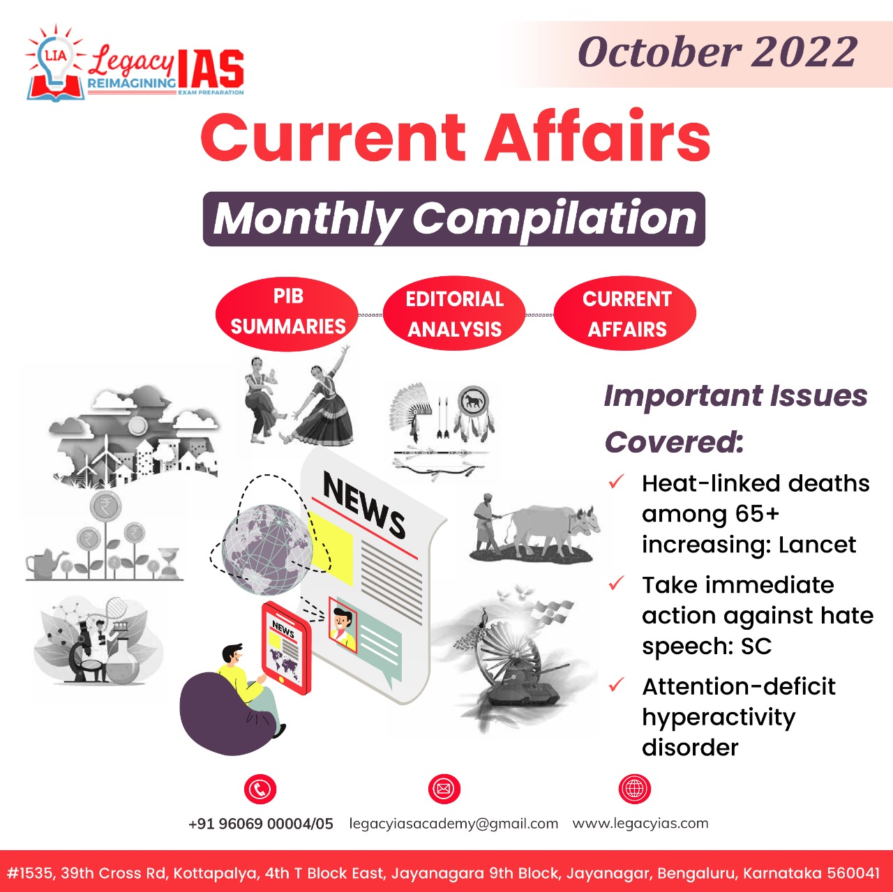 October 2022 Current Affairs Monthly Compilation | Legacy IAS Academy