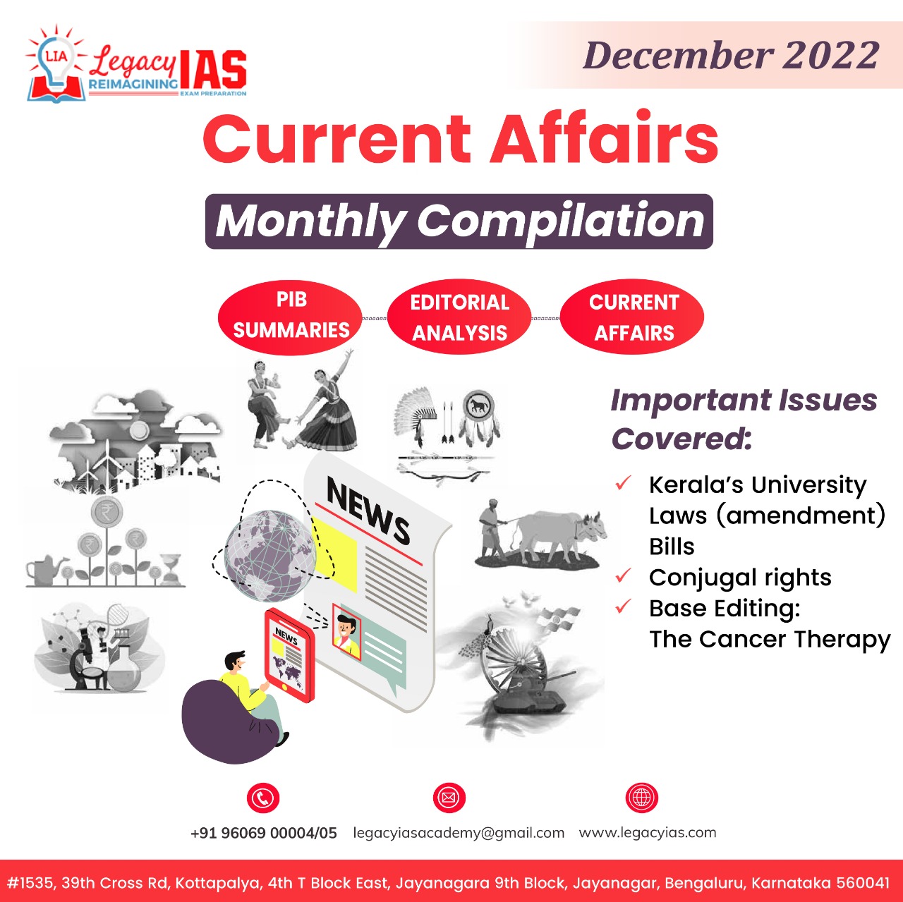 December 2022 Current Affairs Monthly Compilation | Legacy IAS Academy