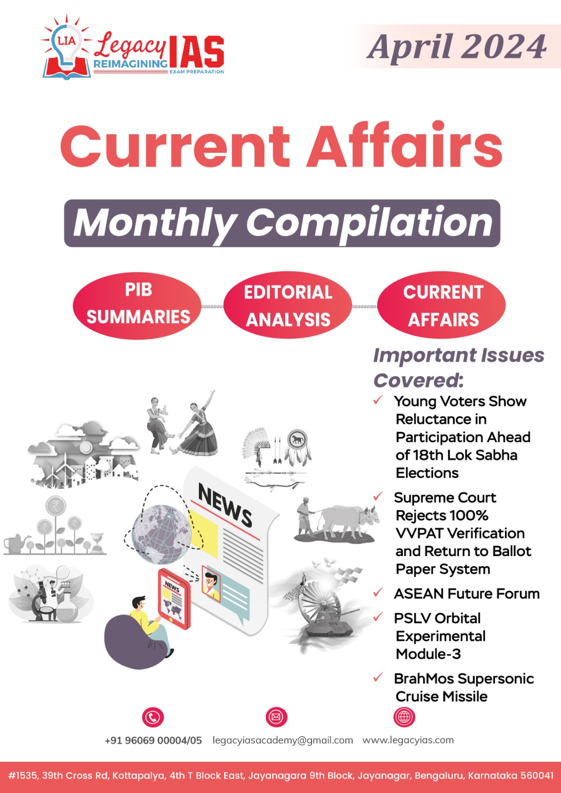 April 2024 Current Affairs Monthly Compilation | Legacy IAS Academy
