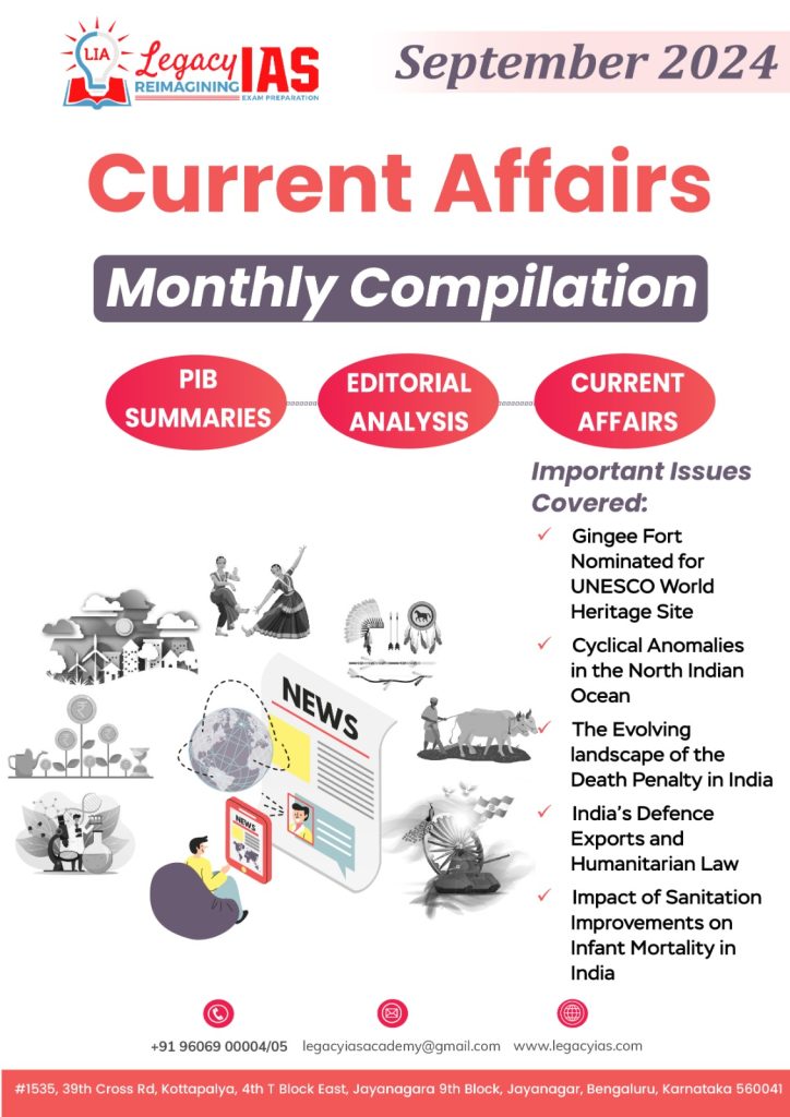 September 2024 Current Affairs Monthly Compilation | Legacy IAS Academy
