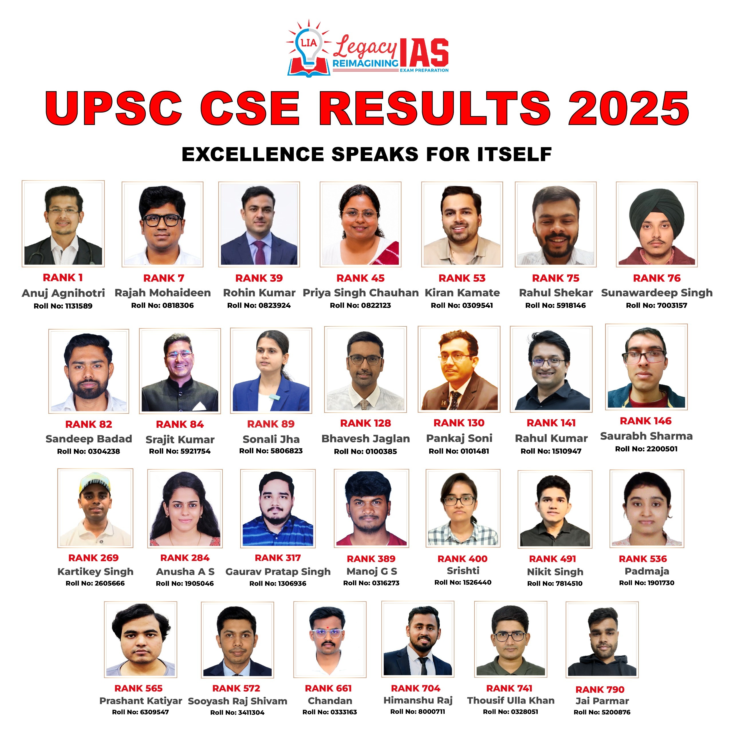Legacy IAS topper UPSC CSE 2026