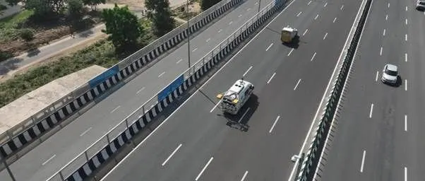 Network Survey Vehicle on National Highway