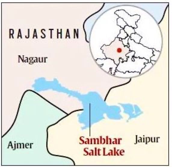 Sambhar Lake, Rajasthan — India's largest inland saline lake