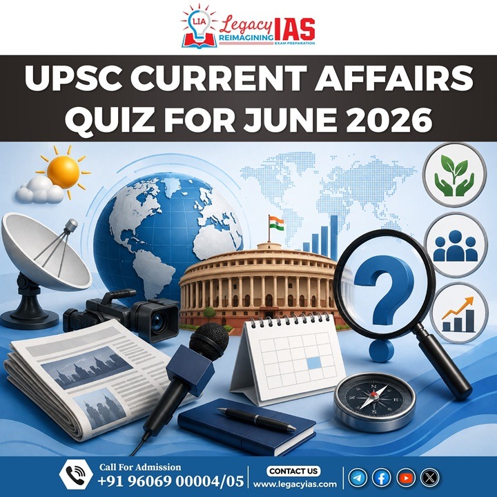 UPSC Current Affairs Quiz For June 2026 Legacy IAS