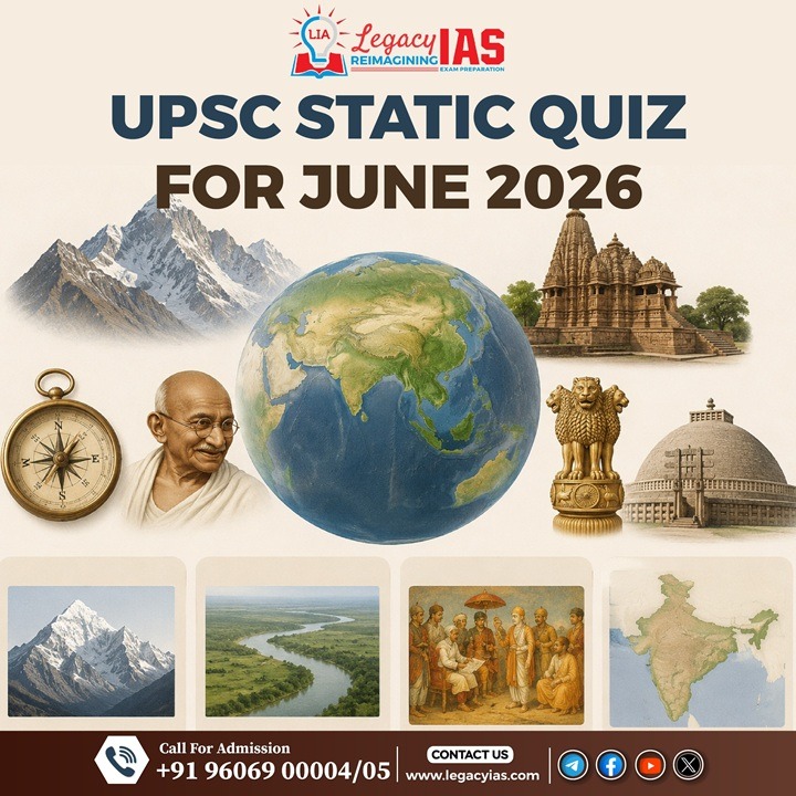 UPSC Static Quiz For June 2026 Legacy IAS