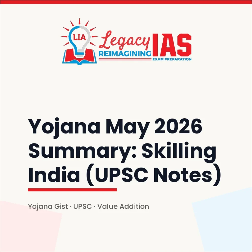 UPSC Yojana Summary for May 2026