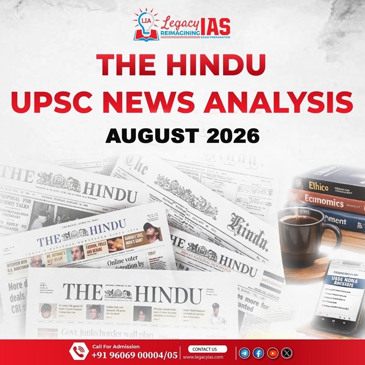 The Hindu UPSC News Analysis August 2026 LIA
