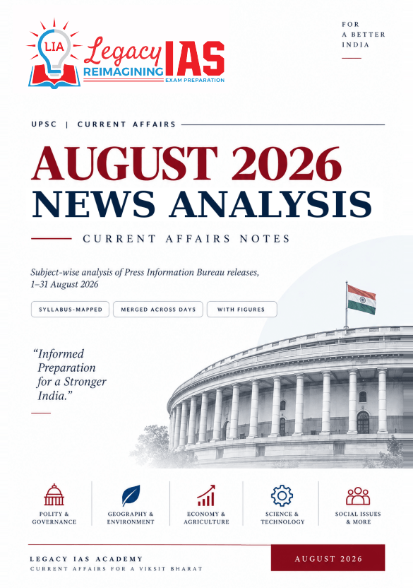 August 2026 Current Affairs Monthly Compilation LIA