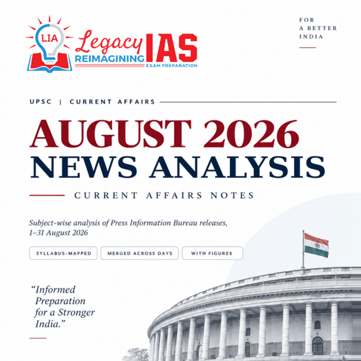 August 2026 Current Affairs Monthly Compilation Legacy